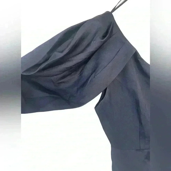 Do+Be women’s black mini one shoulder side zip party dress sz small NWT - Picture 4 of 6